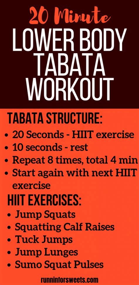 Tabata Workout Bodyweight Tabata Workouts For Beginners