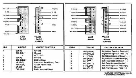 1997 ford ranger radio wiring diagram