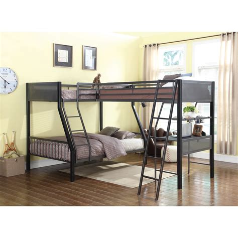 Coaster Bunks Metal Twin Over Full Loft Bunk Bed With Loft Dream Home