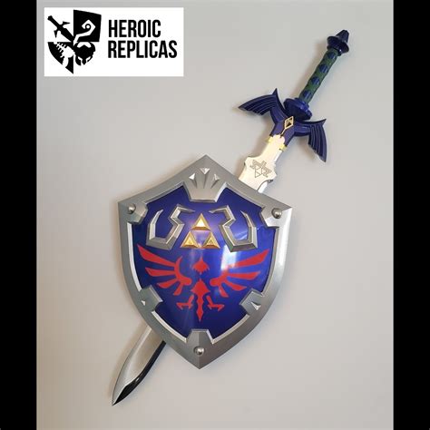 Double Wall Mount For Hylian Shield And Master Sword Heroic Replicas