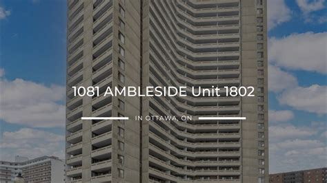 1802 1081 Ambleside Drive Ottawa ON New Door Real Estate Team YouTube