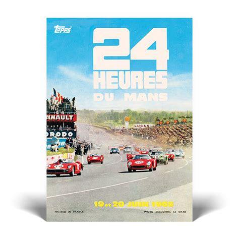 Topps 24h Le Mans Poster Art Visuel Des Cartes De 1964 à 1966