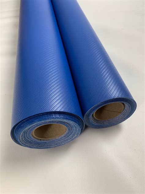 Fabric Crafts Pac Blue Carbon Fiber Marine Vinyl Fabric 30 Ft Outdoor