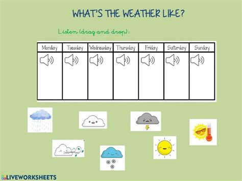 whats  weather  interactive worksheet weather worksheets