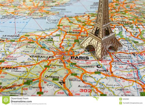 One might ask, what else is there to say? there is hardly a person in the world that doesn't know or haven't heard of the famous paris landmark. Eiffel Tower On France Map Stock Photography - Image: 5262982