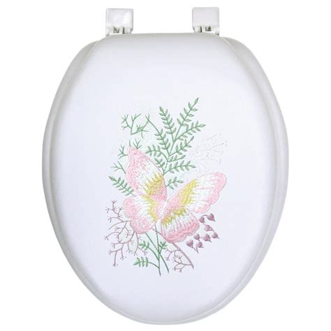 Classique Ginsey Elongated Closed Front Soft Toilet Seat Springtime