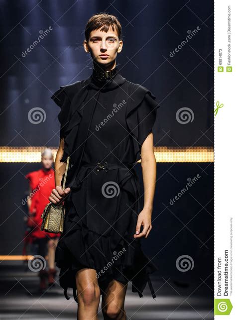 A Model Walks The Runway During The Lanvin Show Editorial Stock Photo