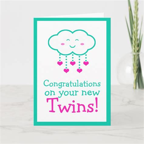 Congratulations On Your Twins Greeting Card