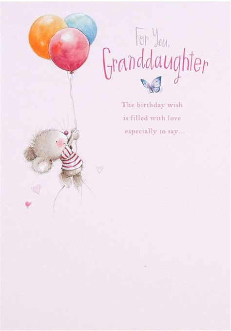 Hallmark Granddaughter Birthday Card Very Special