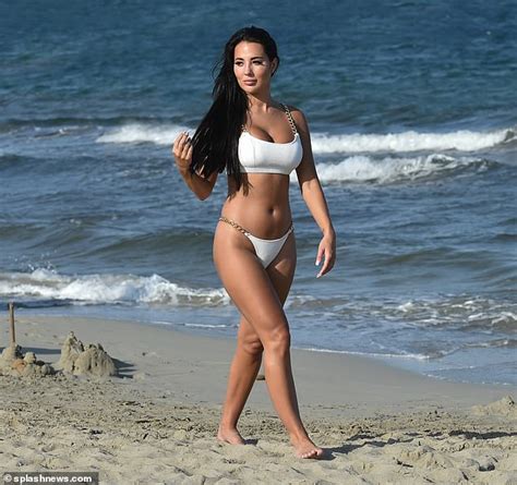Towies Yazmin Oukhellou Shows Off Her Incredible Figure In A White