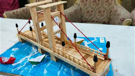 Membuat Miniatur Jembatan Ampera Dari Stick Es Krim Youtube