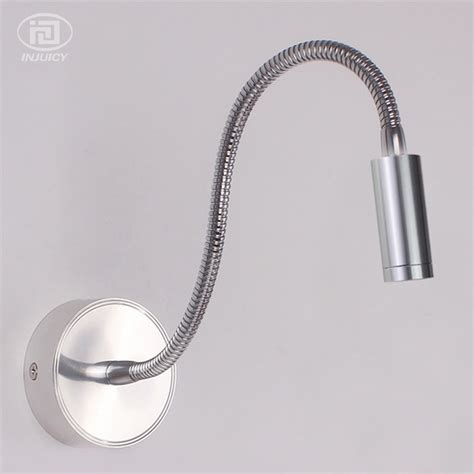 Led reading lights,wall moount lamp with flexible gooseneck,touch dimmable switch,3 color modes,10 brightness levels,bedside night light for bed,headboard,desk,aluminum brushed nickel finish,2 pack. 1X3w LED Energy Saving Spotlight Lamp Flexible Arm Wall Light High Power Bedside Reading Light ...