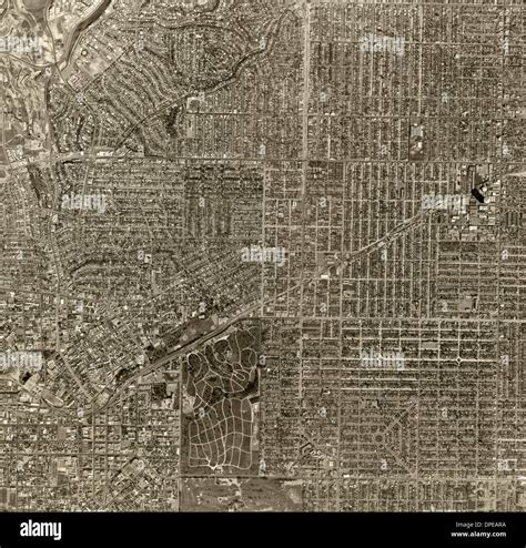 Historical Aerial Photograph Los Angeles Hi Res Stock Photography And