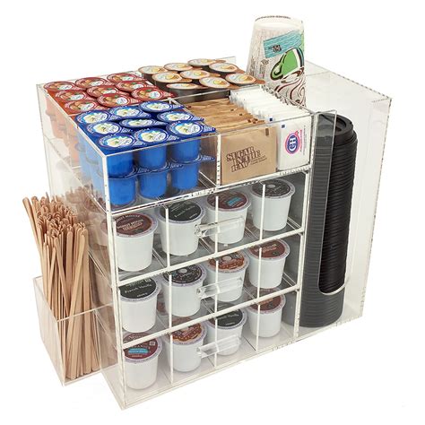 10 of the coffee bar ideas you need to check out! OnDisplay Acrylic Coffee Station with Drawers for Keurig K ...