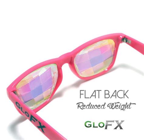 glofx pink ultimate kaleidoscope glasses rainbow bug eye outdoor fun shop
