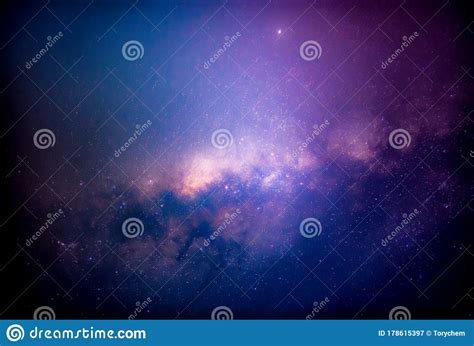 Star Milky Way Galaxy On Night Sky Background Stock Image Image Of
