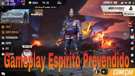 ▻▻ select 1080p hd for best. Free Fire Gameplay Espírito prevendido - YouTube
