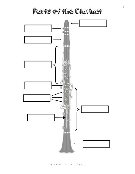 Parts Of The Clarinet Diagram Quizlet