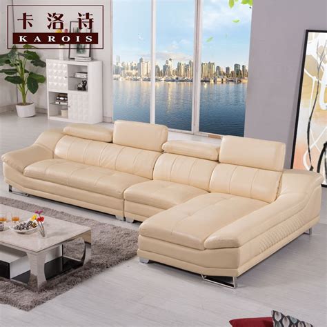 Factory Selling High Quality Genuine Leather Sofa Section Sofa Corner