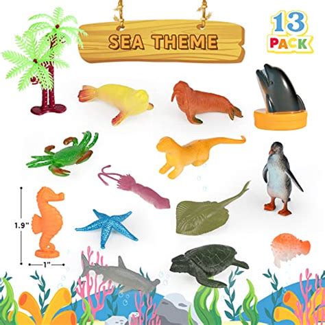 Joyin 69pcs Small Animal Figures Assorted Mini Plastic Animal Toy