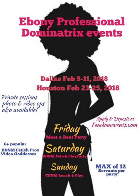 Madame Navia Okink On Twitter Houston Ebony Domination Parties Feb
