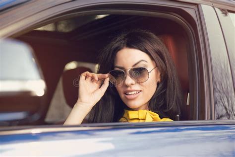 Woman Sitting Inside Her New Sports Car Stock Photos Free Royalty Free Stock Photos From