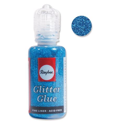 Rayher Glitter Glue Metallic For Creative Leisure Bleu Azur X20 Ml