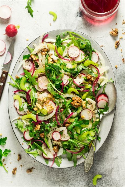 Vegan Fennel Salad With Walnut Dressing Lazy Cat Kitchen