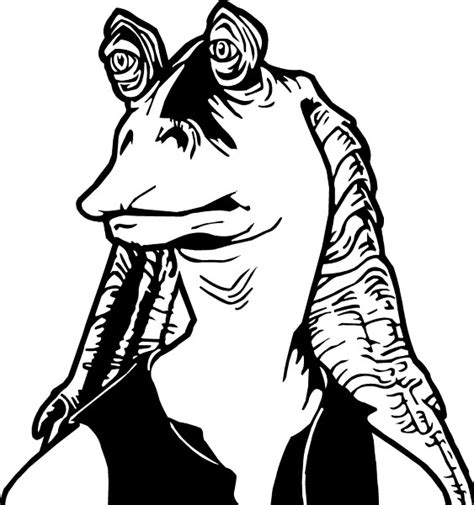 Cute art styles cartoon art styles arte punk japon illustration drawing reference poses pretty art aesthetic art cute drawings animal drawings. Jar Jar Binks Coloring Pages at GetColorings.com | Free ...