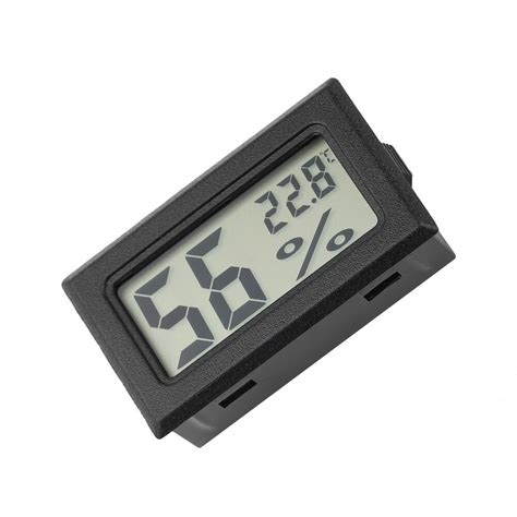 Mini termômetro e higrômetro digital lcd sensor medidor de temperatura