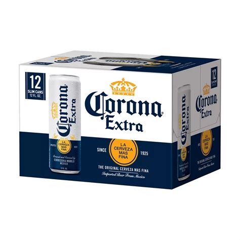 Corona Extra Mexican Lager Import Beer 12 Oz Cans 12 Pk Shop Beer At