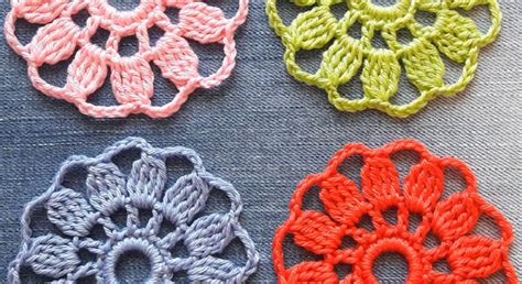 Crochet Easy Flower Motif We Love Crochet