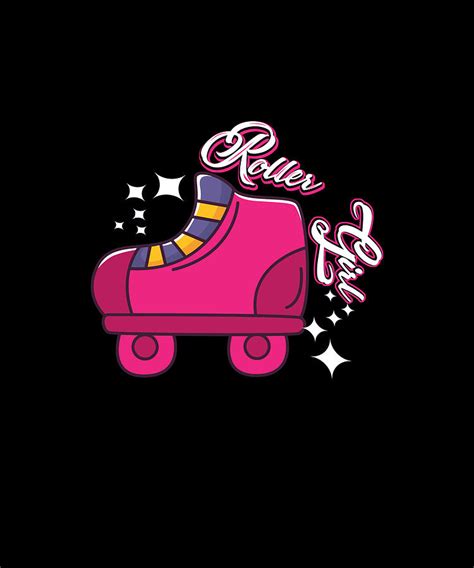 Pink Roller Skate Girl Digital Art By Eboni Dabila Fine Art America