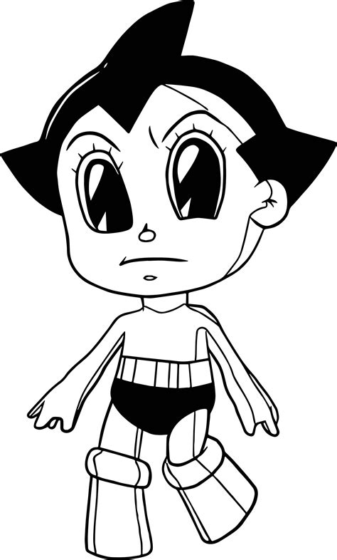 Chibi Astro Boy Coloring Page