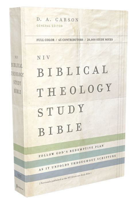 Niv Biblical Theology Study Bible Trace The Zondervan Academic