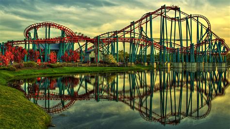 Roller Coaster Amusement Park Fun Rides 1roll Adventure Summer