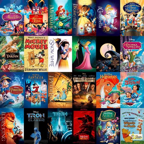 รายการ 101 ภาพ Walt Disney ภาพยนตร์และรายการโทรทัศน์ อัปเดต 112023
