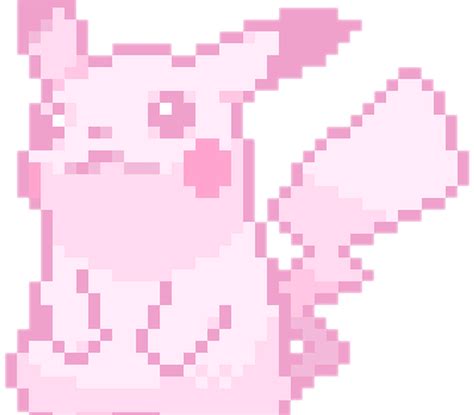 Download Hd Cute Kawaii Pixel Pastel Pokemon Pikachu Cute Transparent