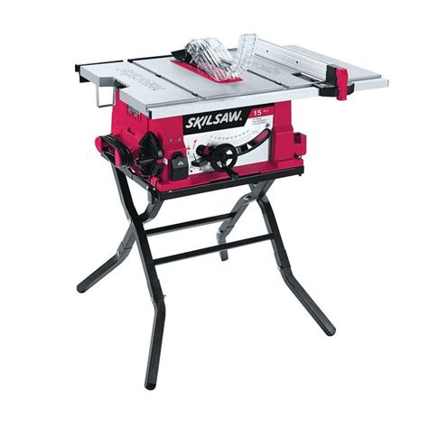 Skil 15 Amp Corded Electric 10 In Table Saw With Folding Stand 3410 02