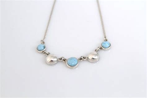 Lovely Larimar Necklace Light Blue Larimar Stones Bleu Clair Idées