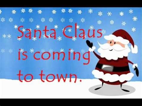 We do not have any tags for santa claus is coming to town lyrics. Santa Claus is Coming to Town (with lyrics) - YouTube