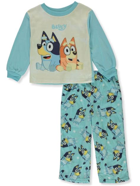 Favorite Characters Boys Bluey And Bingo Fleece Infant Pajamas 12 Mo