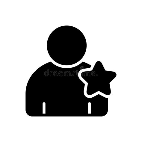 Black Solid Icon For Famous Most And Popular Stock Vector