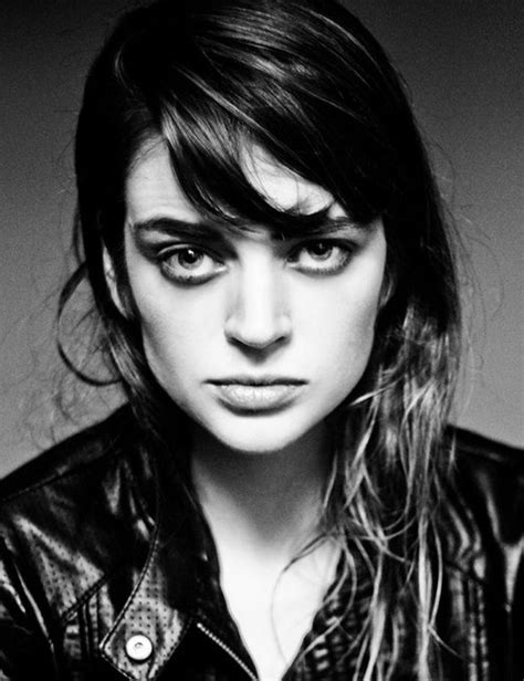 ♀ Woman Black And White Portrait Face With Big Eyes Black And White