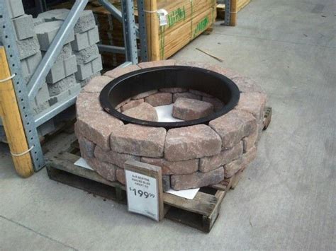 Hgtv shows you how to build a fire pit in a few hours and for less than $100. paver fire pit kit lowes » Design and Ideas