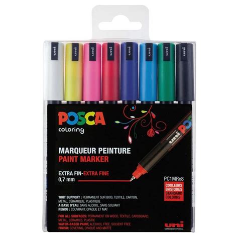 Posca Posca Pc 1mr Set Of 8 Pen Store