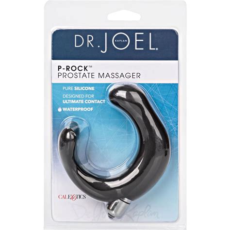 dr joel kaplan p rock vibrating silicone prostate massager 4 5 black
