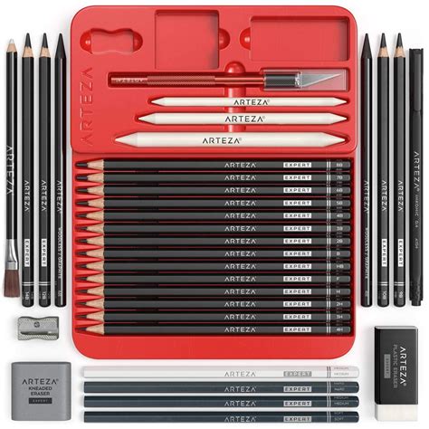 Professional Drawing Pencil Set 33 Pieces Arteza