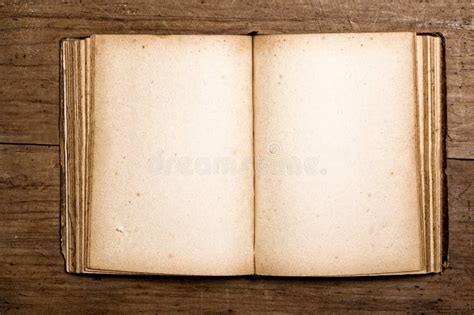 Old Blank Open Book