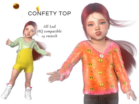 The Sims Resource Couquetts Confetty Top